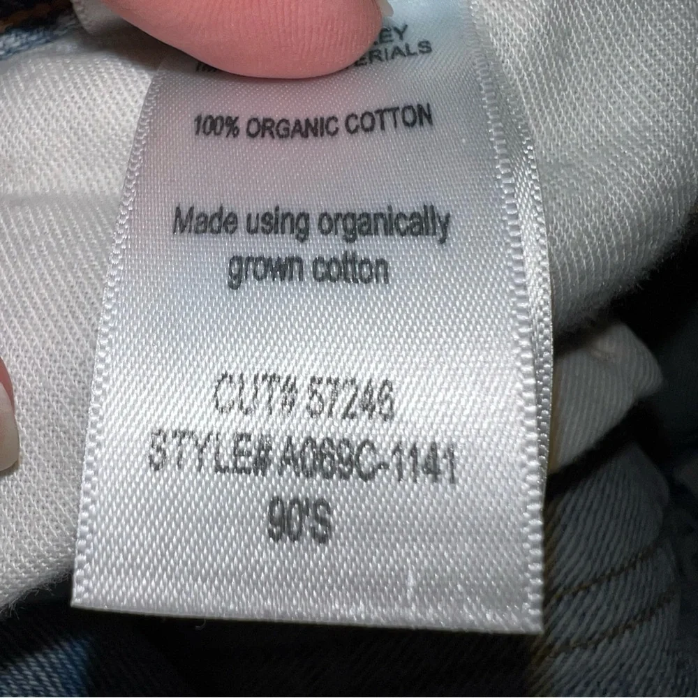 Agolde 90’s High Rise Straight Leg Women's Distressed Light Blue Jeans Size 26 - Picture 12 of 14